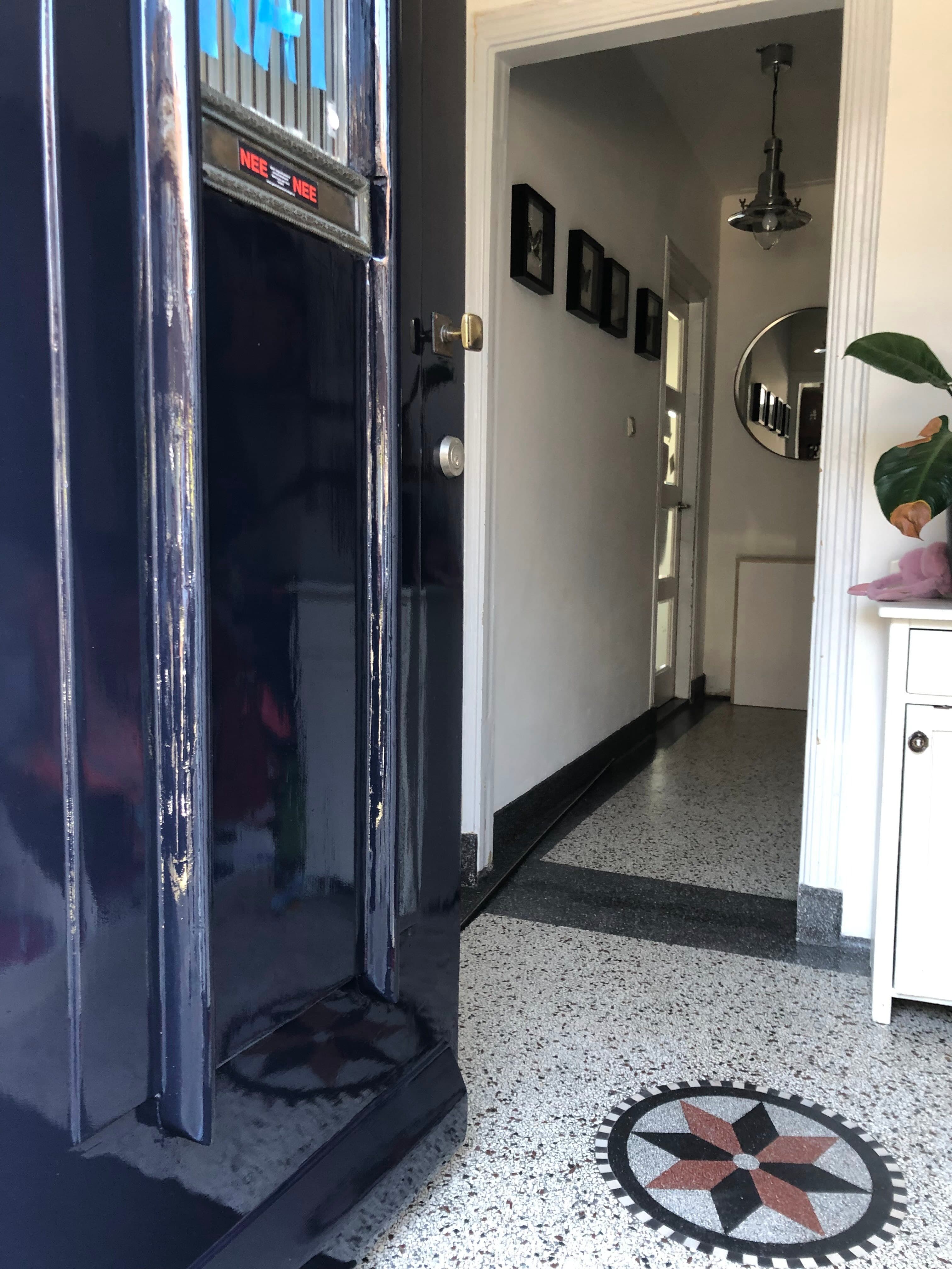 Deur schilderwerk detail