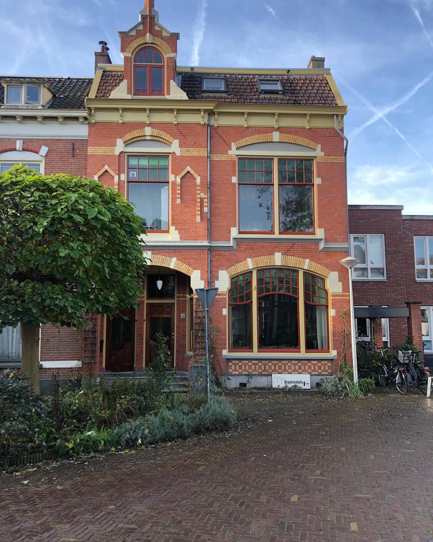 Gevel renovatie voortgang